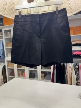 Ann Taylor Black Tailored Bermuda Shorts